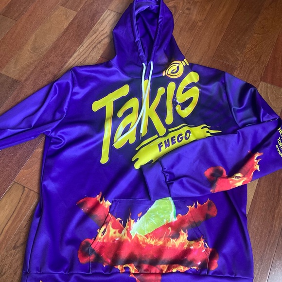 Takis and Hot Cheeto Hoodies Mens Small - Picture 2 of 8